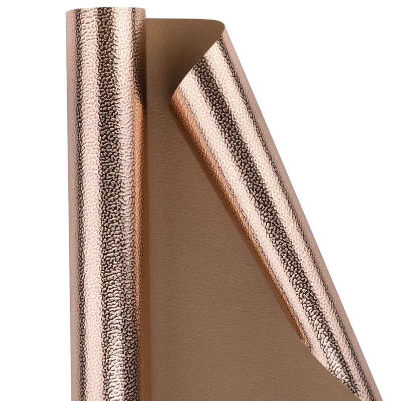 WRAPAHOLIC 30 Inch Rose Gold Wrapping Paper Roll - Jumbo Roll Sparkle Rose Gold with Colorful Shine for Birthday, Holiday, Wedding, Baby Shower Wrap - 30 inch x 16.5 feet - Image 2